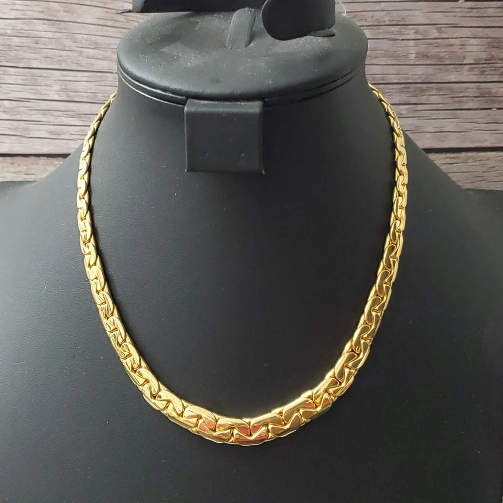 18K Gold Italian Plated Charming Necklace - Picture 1 of 7